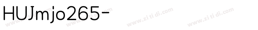 HUJmjo265字体转换