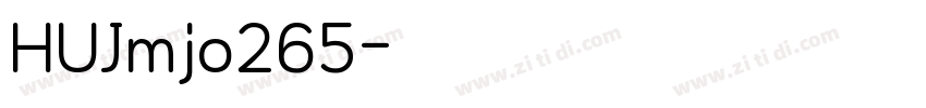 HUJmjo265字体转换