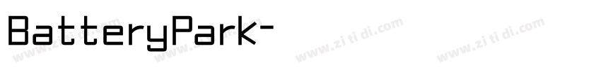 BatteryPark字体转换