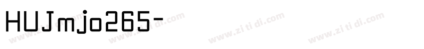 HUJmjo265字体转换