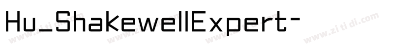 Hu_ShakewellExpert字体转换