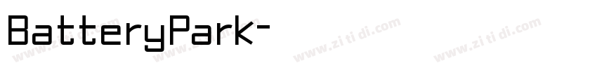 BatteryPark字体转换