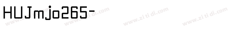HUJmjo265字体转换