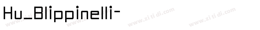 Hu_Blippinelli字体转换