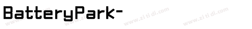 BatteryPark字体转换