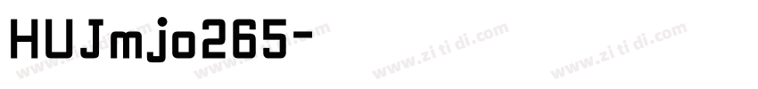 HUJmjo265字体转换