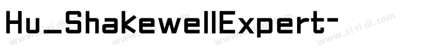 Hu_ShakewellExpert字体转换