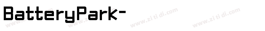 BatteryPark字体转换