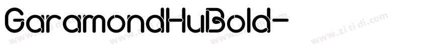 GaramondHuBold字体转换