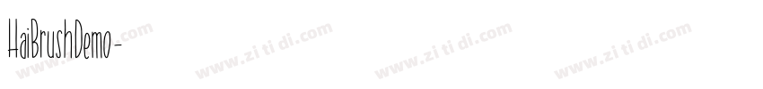 HaiBrushDemo字体转换