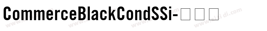CommerceBlackCondSSi字体转换