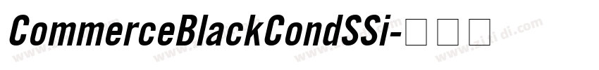 CommerceBlackCondSSi字体转换