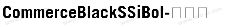 CommerceBlackSSiBol字体转换