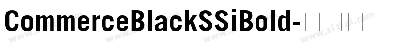 CommerceBlackSSiBold字体转换