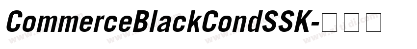 CommerceBlackCondSSK字体转换