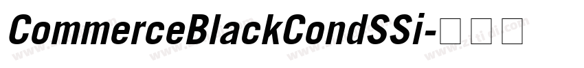 CommerceBlackCondSSi字体转换