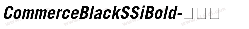 CommerceBlackSSiBold字体转换
