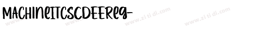 MachineItcSCDEEReg字体转换