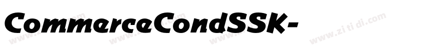 CommerceCondSSK字体转换