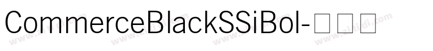 CommerceBlackSSiBol字体转换