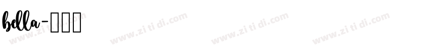 bella字体转换