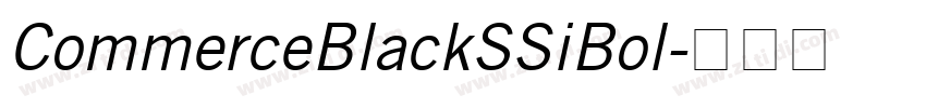 CommerceBlackSSiBol字体转换
