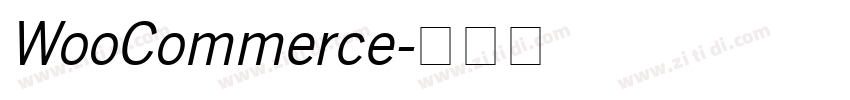 WooCommerce字体转换