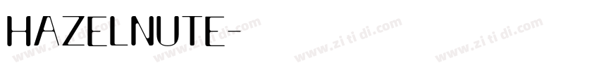 Hazelnute字体转换