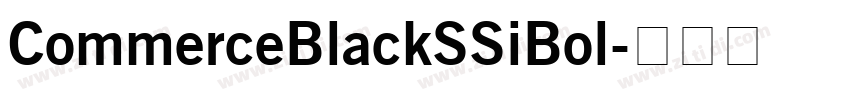CommerceBlackSSiBol字体转换