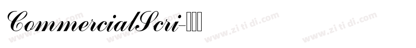 CommercialScri字体转换