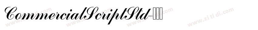CommercialScriptStd字体转换