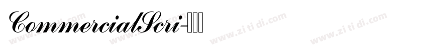 CommercialScri字体转换