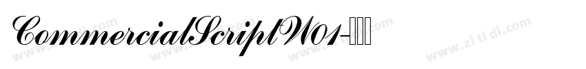 CommercialScriptW01字体转换