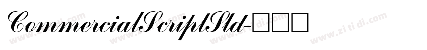 CommercialScriptStd字体转换