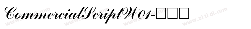 CommercialScriptW01字体转换