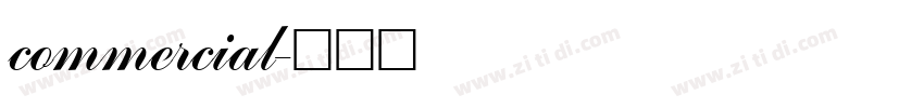 commercial字体转换