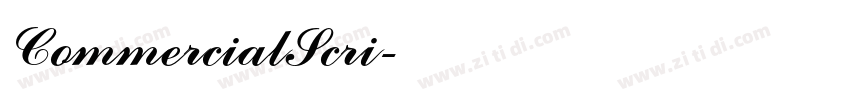 CommercialScri字体转换