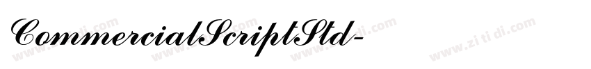 CommercialScriptStd字体转换