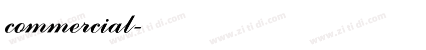 commercial字体转换