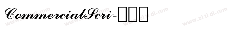 CommercialScri字体转换