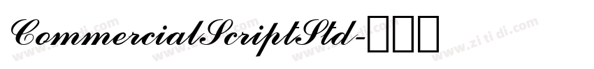 CommercialScriptStd字体转换
