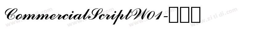 CommercialScriptW01字体转换