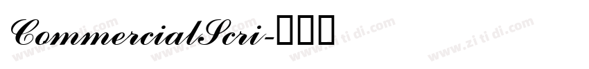 CommercialScri字体转换