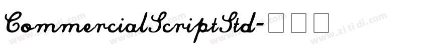 CommercialScriptStd字体转换