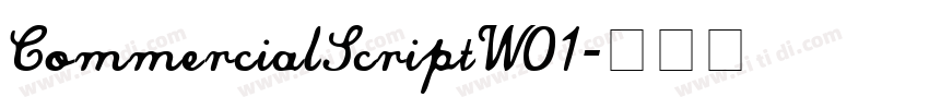 CommercialScriptW01字体转换