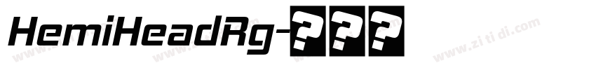HemiHeadRg字体转换
