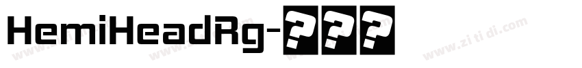HemiHeadRg字体转换