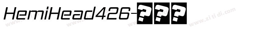 HemiHead426字体转换