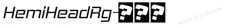 HemiHeadRg字体转换