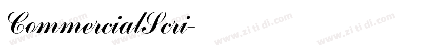 CommercialScri字体转换